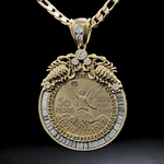 Load image into Gallery viewer, 14K Gold Filled 50 Peso Pendant Necklace