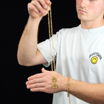 Load image into Gallery viewer, 18K Gold Filled Customized Dad Necklace & Bracelet Set