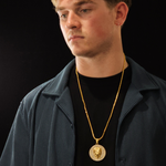 Load image into Gallery viewer, 18k Gold Filled Lion Head Pendant with CZ