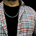 Load image into Gallery viewer, Silver Rhodium plated Tarnish Proof Cuban Link Chain