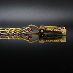 Load image into Gallery viewer, 18K Gold Filled Square Sovereign With Black & White Stones