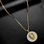 Load image into Gallery viewer, 18k Gold Filled Lion Head Pendant with CZ