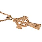 Load image into Gallery viewer, 18K Rose Gold Filled Cross Pendant Necklace