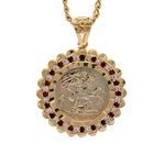 Load image into Gallery viewer, 18K Gold Filled Tarnish Proof Sovereign Pendant Necklace