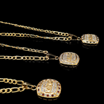 Load image into Gallery viewer, 18K Gold Filled Customized King Pendant Necklace