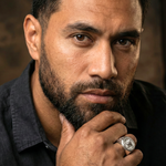 Load image into Gallery viewer, Silver Mythic Head Statement Ring – Bold Luxury Design for Men