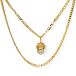 Load image into Gallery viewer, 18K Gold Filled Lion Head With Ruby And CZ