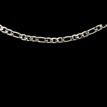 Load image into Gallery viewer, Silver Rhodium 4MM Figaro Chain