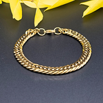 Load image into Gallery viewer, 18K Gold Filled Cuban Link Bracelet 22cm 10mm