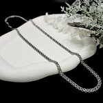 Load image into Gallery viewer, Silver Rhodium Plated Interlinked Chain.