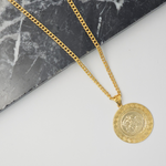 Load image into Gallery viewer, 18K Gold Filled Customized Tarnish Proof Full Sovereign Pendant Necklace