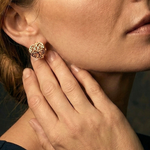 Load image into Gallery viewer, 18K Gold Filled Rose Gold Heart Huggie Earrings