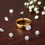 Load image into Gallery viewer, 18K Gold Filled Women’s Diamond Ring