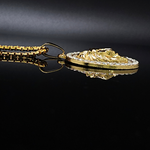 Load image into Gallery viewer, 18k Gold Filled Lion Head Pendant with CZ