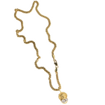 Load image into Gallery viewer, 18K Gold Filled Lion Head With Ruby And CZ