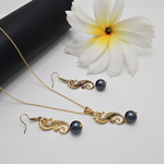 Load image into Gallery viewer, 18K Gold Filled Hawaiian Sea Horse Pendant Necklace