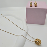 Load image into Gallery viewer, 18k Gold Filled Women's Pendant & Earrings Set