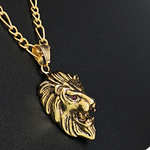 Load image into Gallery viewer, 18K Gold Filled Lion Head Necklace