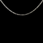 Load image into Gallery viewer, Silver Rhodium 4MM Figaro Chain