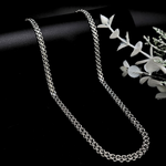 Load image into Gallery viewer, Silver Rhodium Plated Interlinked Chain.