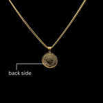 Load image into Gallery viewer, 18K Gold Filled Sovereign Pendant Embedded With CZ