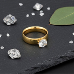 Load image into Gallery viewer, 18K Gold Filled Women’s Diamond Ring