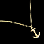 Load image into Gallery viewer, 18K Gold Filled Tarnish Proof Anchor Necklace