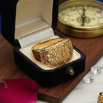 Load image into Gallery viewer, 18K Gold Filled Tarnish Proof Filigree Ring