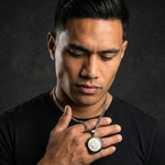 Load image into Gallery viewer, Silver Rhodium Plated Full Sovereign Pendant Necklace 1913