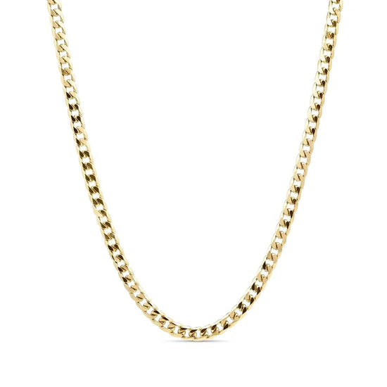 14K Gold Filled Cuban Link Chain Necklace 60cm x 3mm