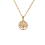 Load image into Gallery viewer, 18K Gold Filled Money Tree Pendant Necklace