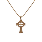 Load image into Gallery viewer, 18K Rose Gold Filled Cross Pendant Necklace