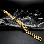 Load image into Gallery viewer, Gold Stainless Steel Diamond Bracelet