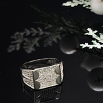 Load image into Gallery viewer, Silver Diamond Ring