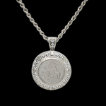 Load image into Gallery viewer, Silver Full Sovereign Pendant Necklace – 1913 Coin