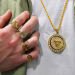 Load image into Gallery viewer, 18K Gold Filled Pendant Necklace with CZ