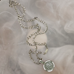 Load image into Gallery viewer, Silver Customized Full Sovereign Pendant Necklace