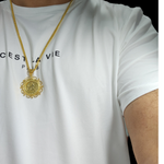 Load image into Gallery viewer, 18K Gold Filled Tarnish Proof Sovereign Pendant Necklace