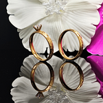 Load image into Gallery viewer, 14K Gold Hawaiian Twin Ring