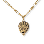Load image into Gallery viewer, 18K Gold Filled Lion Head Necklace