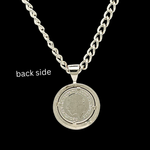 Load image into Gallery viewer, Silver Rhodium Plated Full Sovereign Pendant Necklace 1913