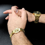 Load image into Gallery viewer, Gold Filled Bracelets In Gold & Silver Finish