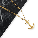 Load image into Gallery viewer, 18K Gold Filled Tarnish Proof Anchor Necklace