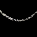 Load image into Gallery viewer, Silver Rhodium Plated Interlinked Chain.