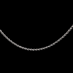 Load image into Gallery viewer, Silver Rhodium Plated Rope Chain
