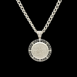 Load image into Gallery viewer, Silver Full Sovereign Pendant Necklace – 1913 Coin