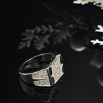 Load image into Gallery viewer, Silver Diamond Ring