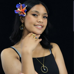 Load image into Gallery viewer, 18K Gold Filled Grey Pearl Set