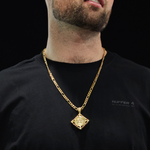 Load image into Gallery viewer, 18K Gold Filled Square Sovereign Pendant Necklace