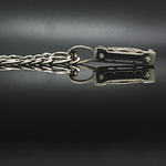 Load image into Gallery viewer, Silver Rhodium Plated Square Sovereign Pendant Necklace